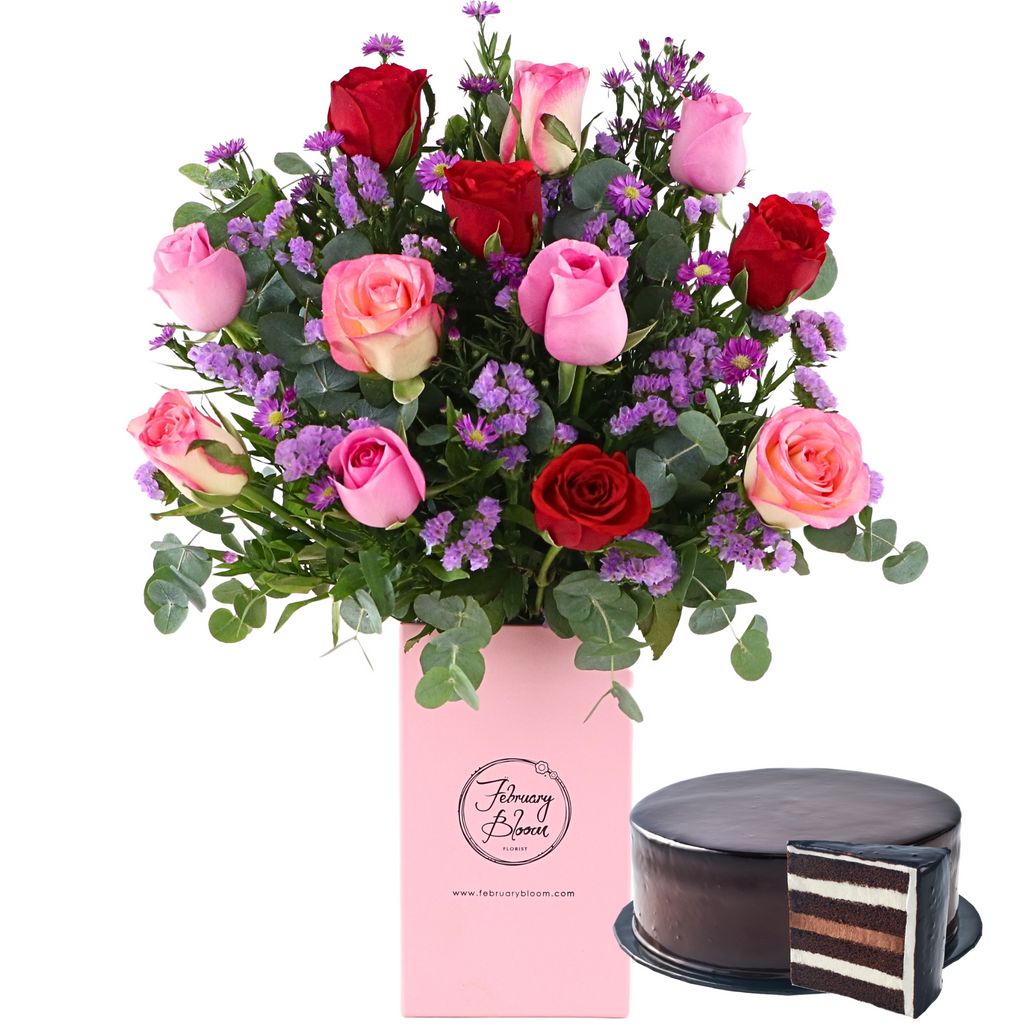 Allora Chocolate Indulgence Cake Bundle February Bloom Florist