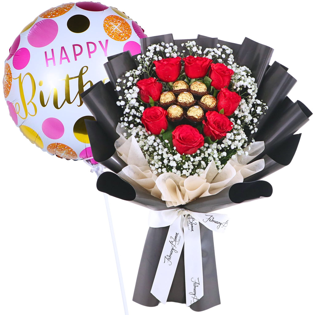 Sweetie Birthday Bundle Flower, Delivery KL, PJ & Klang Valley