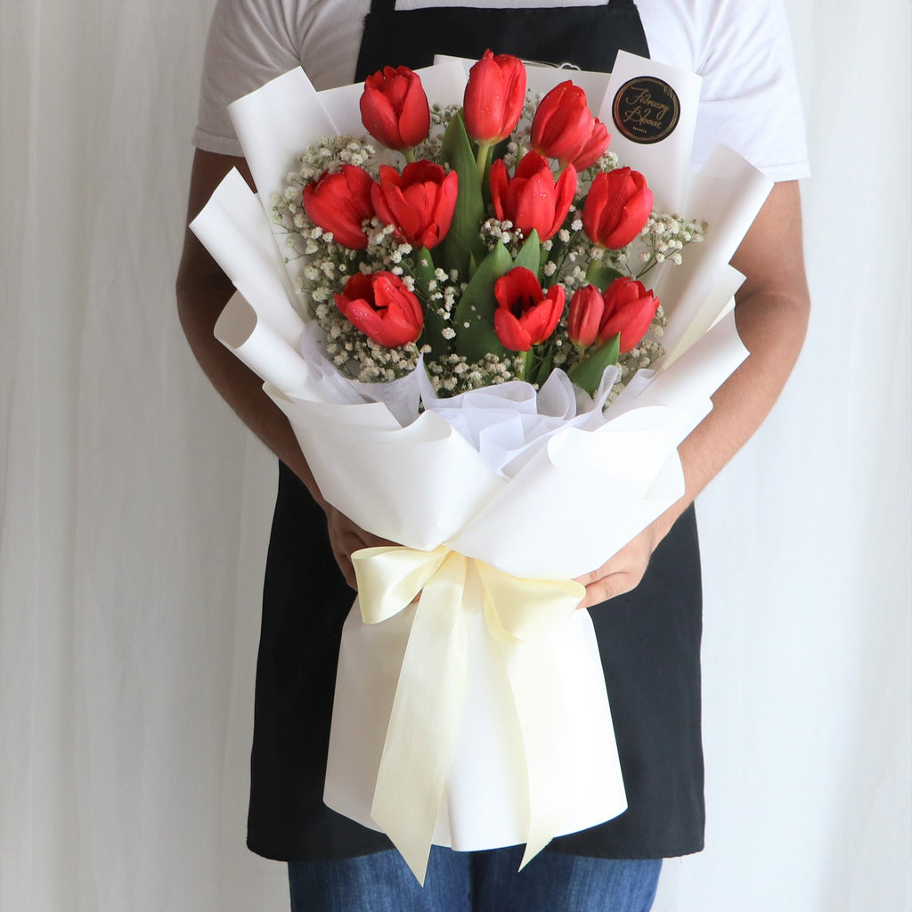 Flower Delivery Klang Valley Tulip Bouquet February Bloom Florist