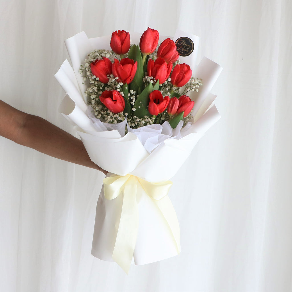 Flower Delivery Klang Valley Tulip Bouquet February Bloom Florist