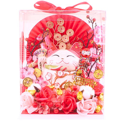 Lucky Cat Auspicious Bloom