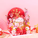 Lucky Cat Auspicious Bloom