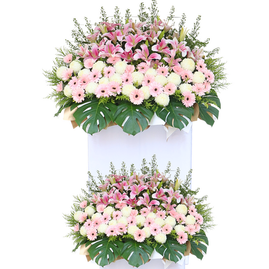 Infinity Condolence Flower Stand