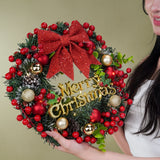 Crimson Christmas Wreath