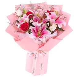 Rosa Lily Flower