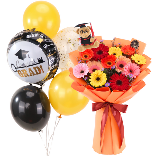 Full A's Grads Bundle Balloon Bunch