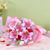 Rosa Lily Flower