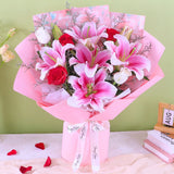 Rosa Lily Flower