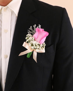 Pink Rose Boutonniere Delivery KL & PJ
