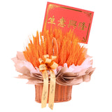 Golden Harvest Wheat Basket