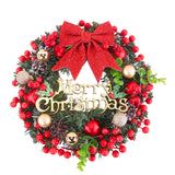 Crimson Christmas Wreath