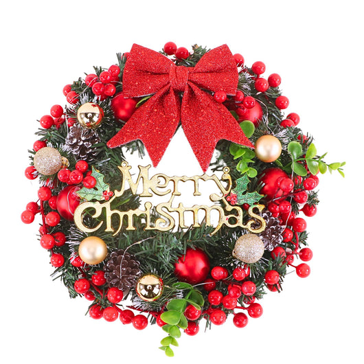 Crimson Christmas Wreath