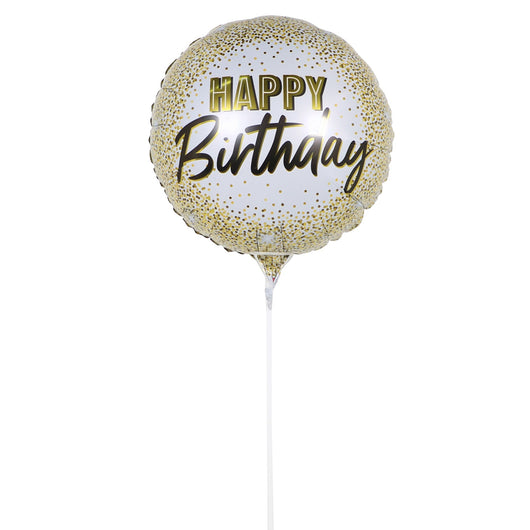 Happy Birthday Gold - Foil Balloon